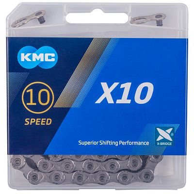 Превью  Цепь KMC X10 10sp с замком, 114 звеньев